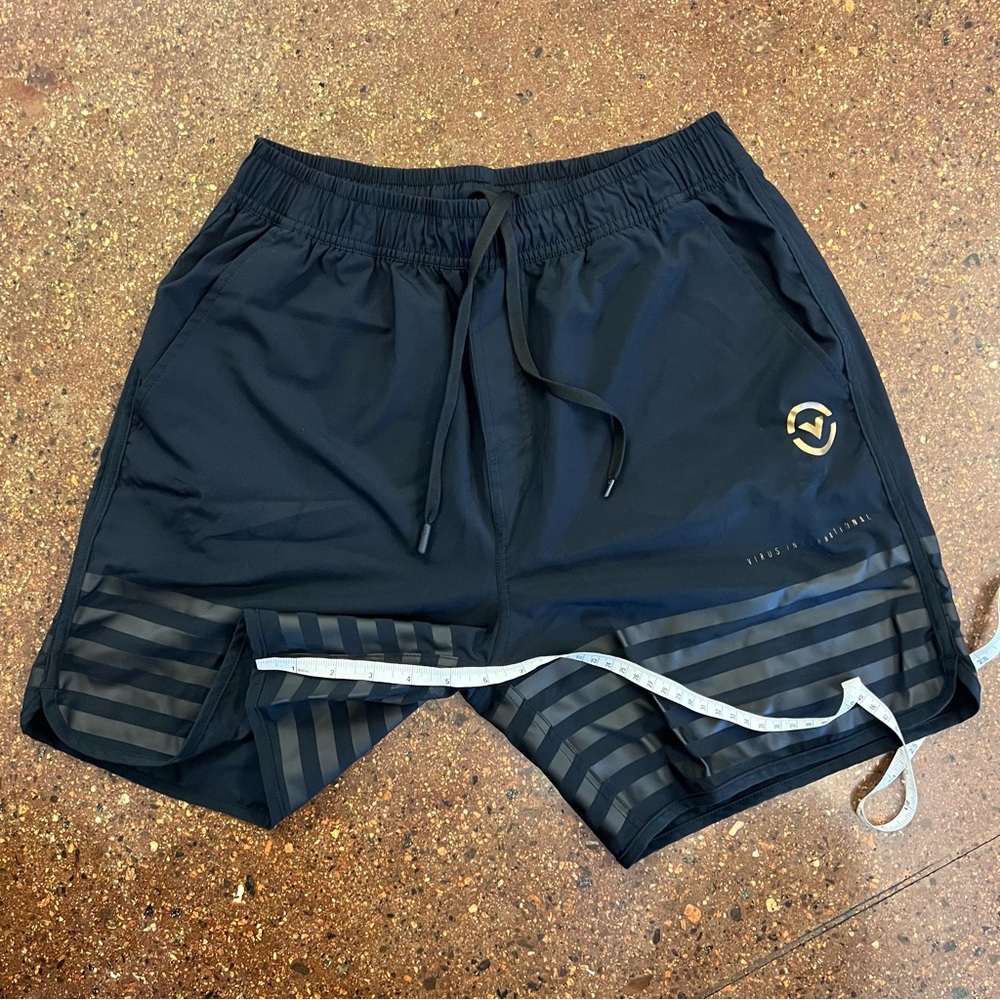 Black Athletic Men's Shorts